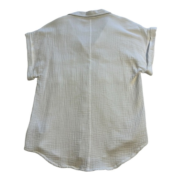 Altar'd State | White Gauze Button Down Blouse - Size Small - Picture 3 of 7
